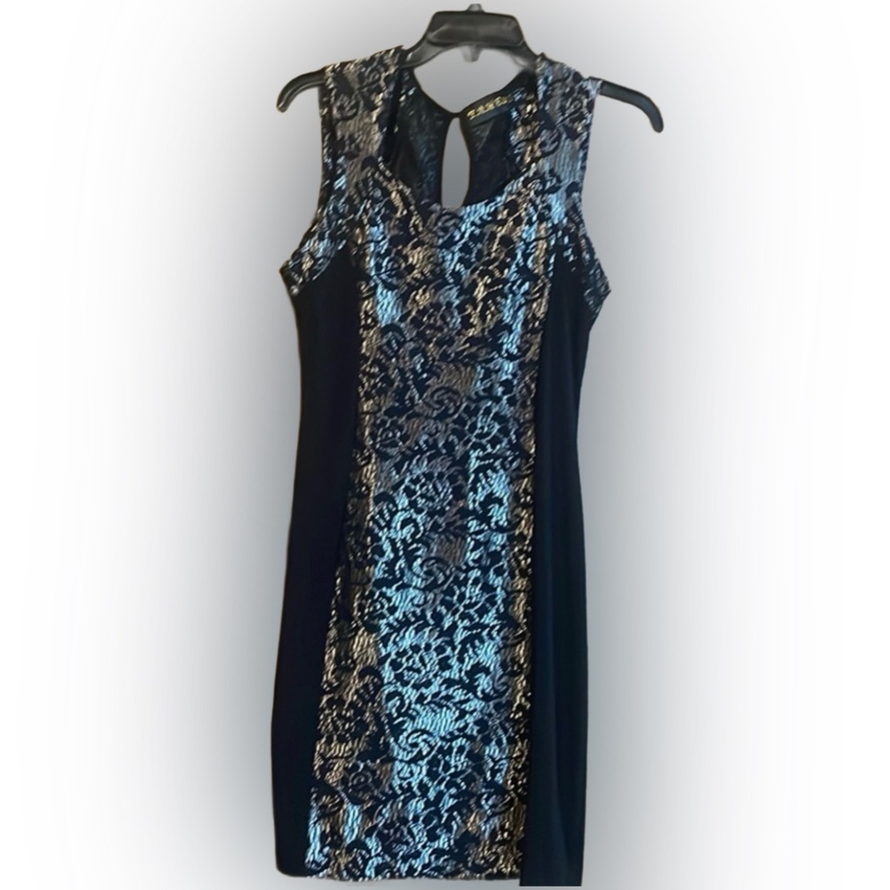Taheri black and gold dress size xs